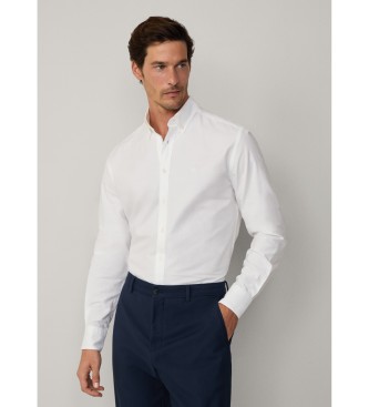 Hackett London Koszula oxford slim fit biała