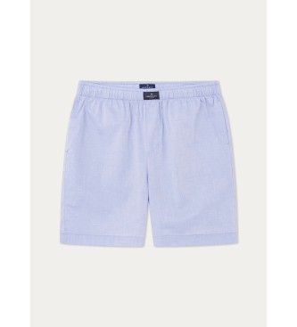Hackett London Blaue Oxford-Shorts