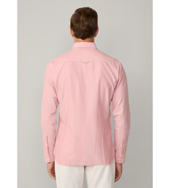 Hackett London Camisa fit tailored Oxford coral