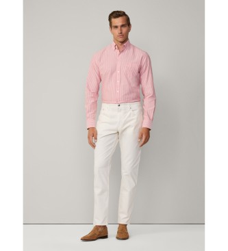 Hackett London Camisa fit tailored Oxford coral