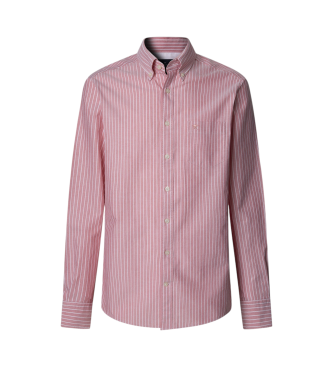 Hackett London Camisa fit tailored Oxford coral