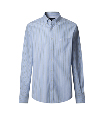 Hackett London Klassiek blauw oxford overhemd