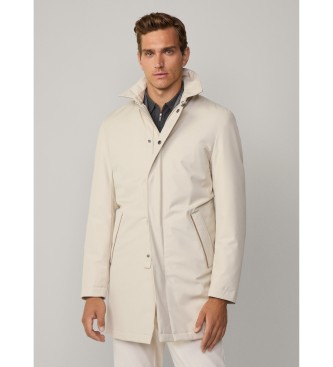 Hackett London Jakna Mac iz belo-rumene barve