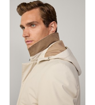 Hackett London Jakna Mac iz belo-rumene barve