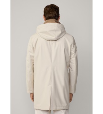Hackett London Jakna Mac iz belo-rumene barve