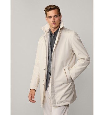 Hackett London Jakna Mac iz belo-rumene barve
