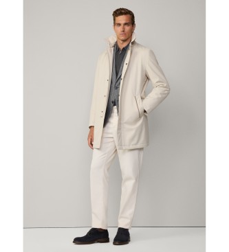 Hackett London Jakna Mac iz belo-rumene barve