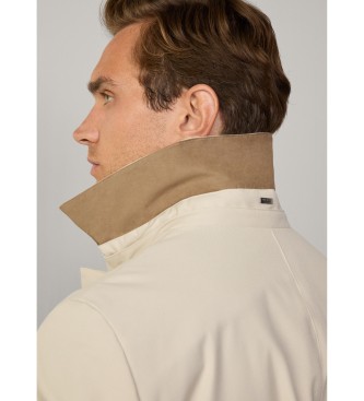 Hackett London Jakna Mac iz belo-rumene barve