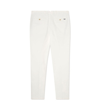Hackett London Kalvarijske hlače bele barve