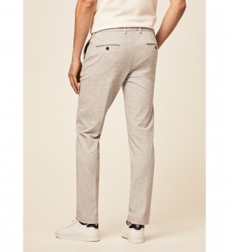 Hackett London Grijs Gemleerde Chino Broek