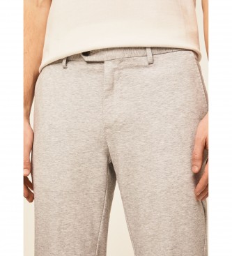 Hackett London Grijs Gemleerde Chino Broek