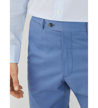 Hackett London Spodnie chino Sanderson w klasycznym niebieskim kolorze