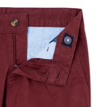 Hackett London Maroon Klassieke Broek