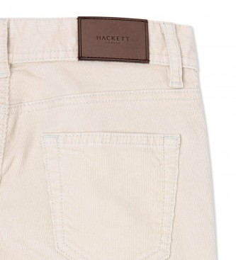 Hackett London Pantalon en velours ctel 5 poches beige