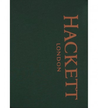 Hackett London Pantaloni felpati con logo verde