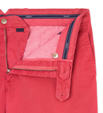Hackett London Spodnie Kensington w kolorze czerwonym