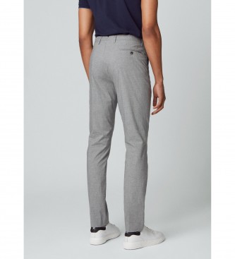Hackett London Micro Houndstooth trousers grey
