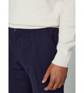 Hackett London Pantaln Pinstripe marino