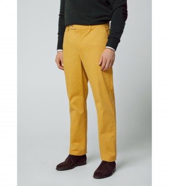 Hackett London Pantalon Sanderson jaune