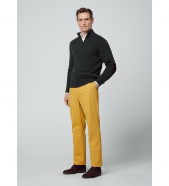 Hackett London Pantalon Sanderson jaune