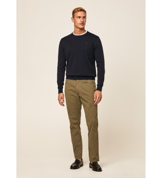 Hackett London Hlače s 5 žepi Fit Regular green