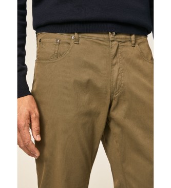 Hackett London Hlače s 5 žepi Fit Regular green