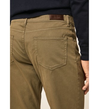 Hackett London Hlače s 5 žepi Fit Regular green