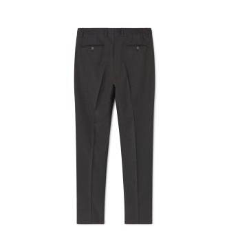 Hackett London Plain wool trousers grey