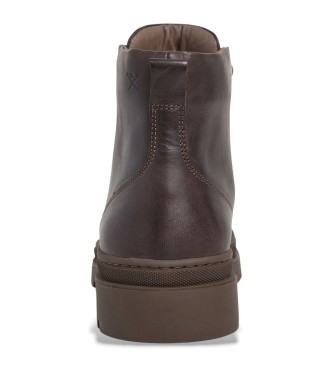 Hackett London Patrick City Leather Ankle Boots castanho