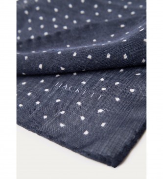 Hackett London Cachecol azul-marinho Bowler Dot