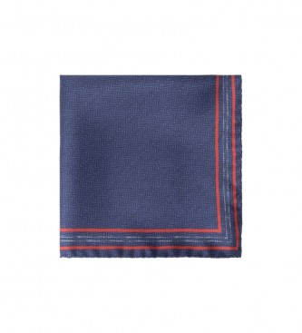 Hackett London Sciarpa Herr Track Hank blu scuro