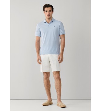 Hackett London White linen Bermuda shorts