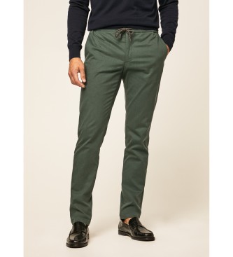 Hackett London Chino Perfect Tencel green trousers