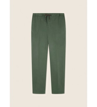 Hackett London Chino Perfect Tencel groene broek