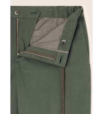 Hackett London Pantaln Chino Perfect Tencel  verde