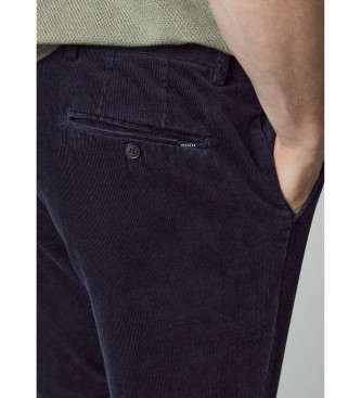 Hackett London Pantaloni in cordoncino pigmentato blu scuro