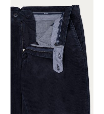 Hackett London Pantalon en velours ctel pigment marine