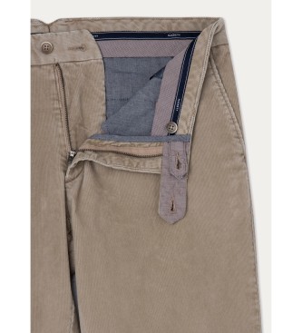 Hackett London Pigment Koord beige broek