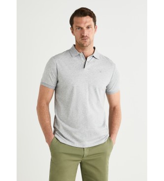 Hackett Pima Cotton gray polo shirt
