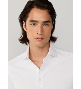 Hackett London Wit Piqu� Overhemd