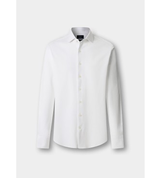 Hackett London Wit Piqu� Overhemd