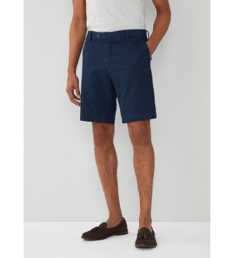 Hackett London Marineblaue Bermuda-Shorts aus Piqu