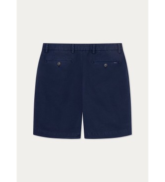 Hackett London Marineblaue Bermuda-Shorts aus Piqu