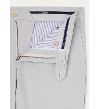 Hackett London Kratke hlače Pique Texture siva
