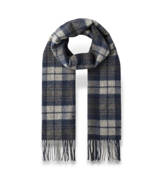 Hackett London Rutig halsduk Logo gr