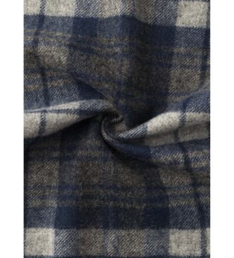 Hackett London Rutig halsduk Logo gr