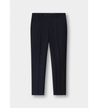 Hackett London Marinbl� kostymbyxor i ull