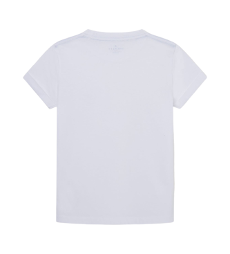 Hackett London T-shirt Pocket Wave branca