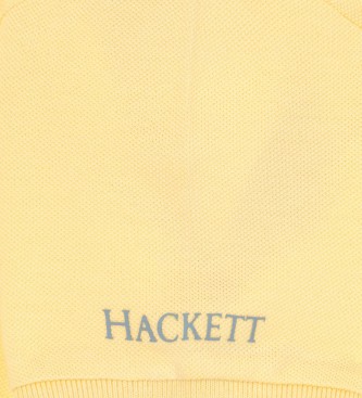 Hackett London Polo bawełniane żółte