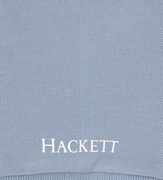 Hackett London Graues Poloshirt aus Baumwolle